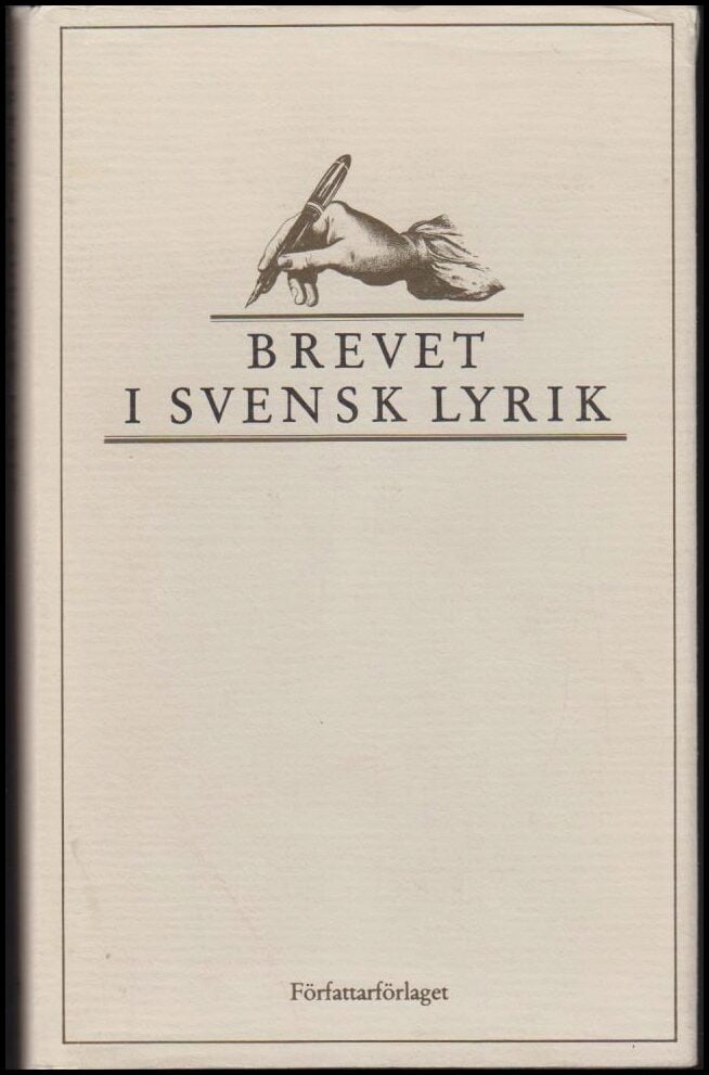 Bo Setterlind : Brevet i svensk lyrik