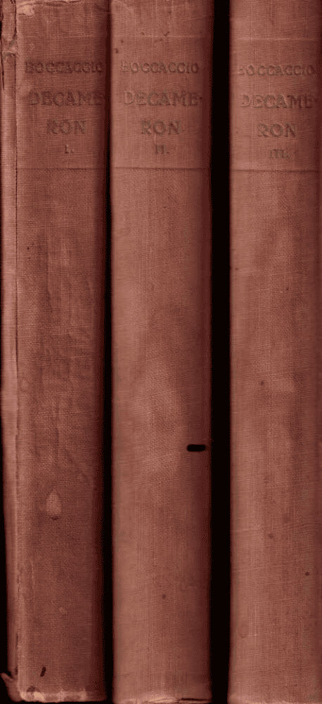 Boccaccio : Decameron (Decamerone) I-III (komplett)