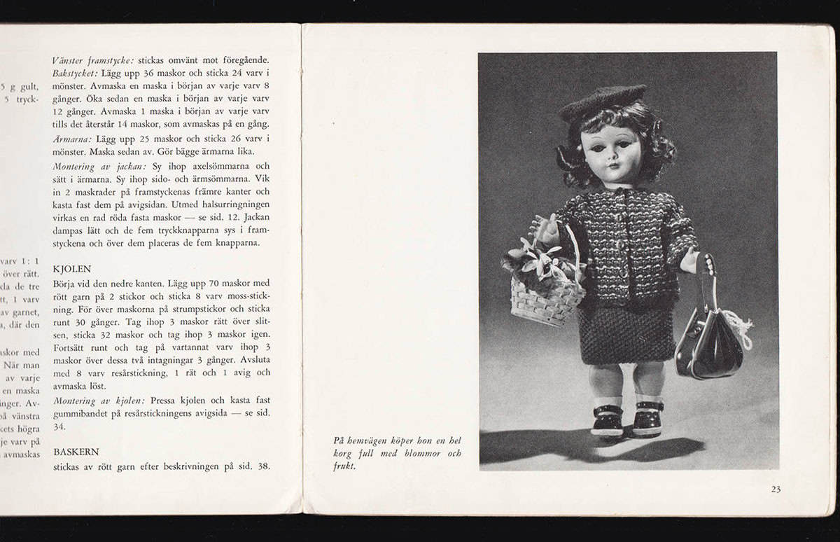 Bodil Justesen : Sticka åt dockorna