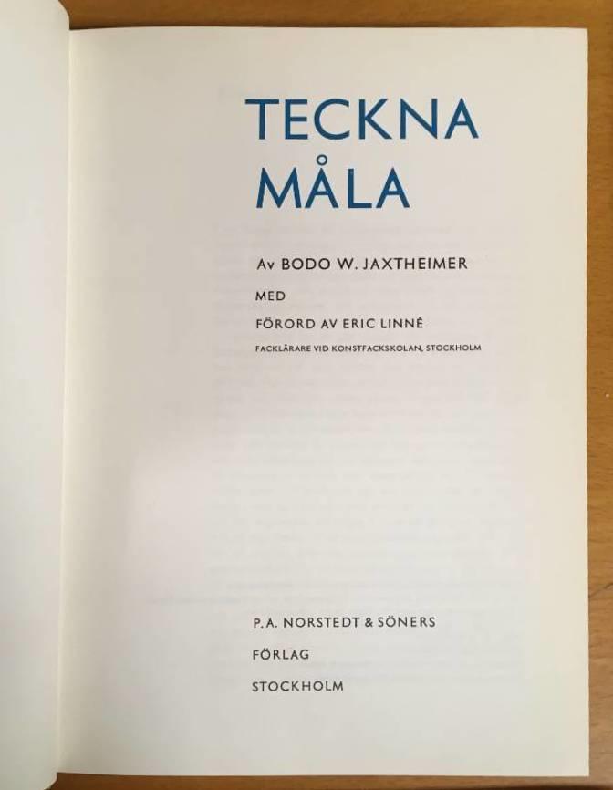 Bodo Jaxtheimer : Teckna Måla