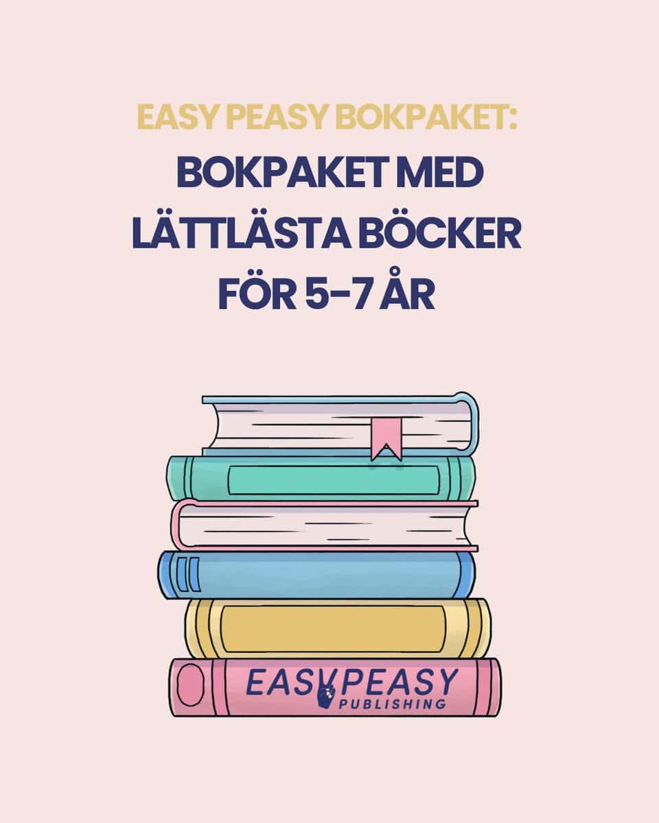 Bokpaket med lättlästa böcker för 5-7 år