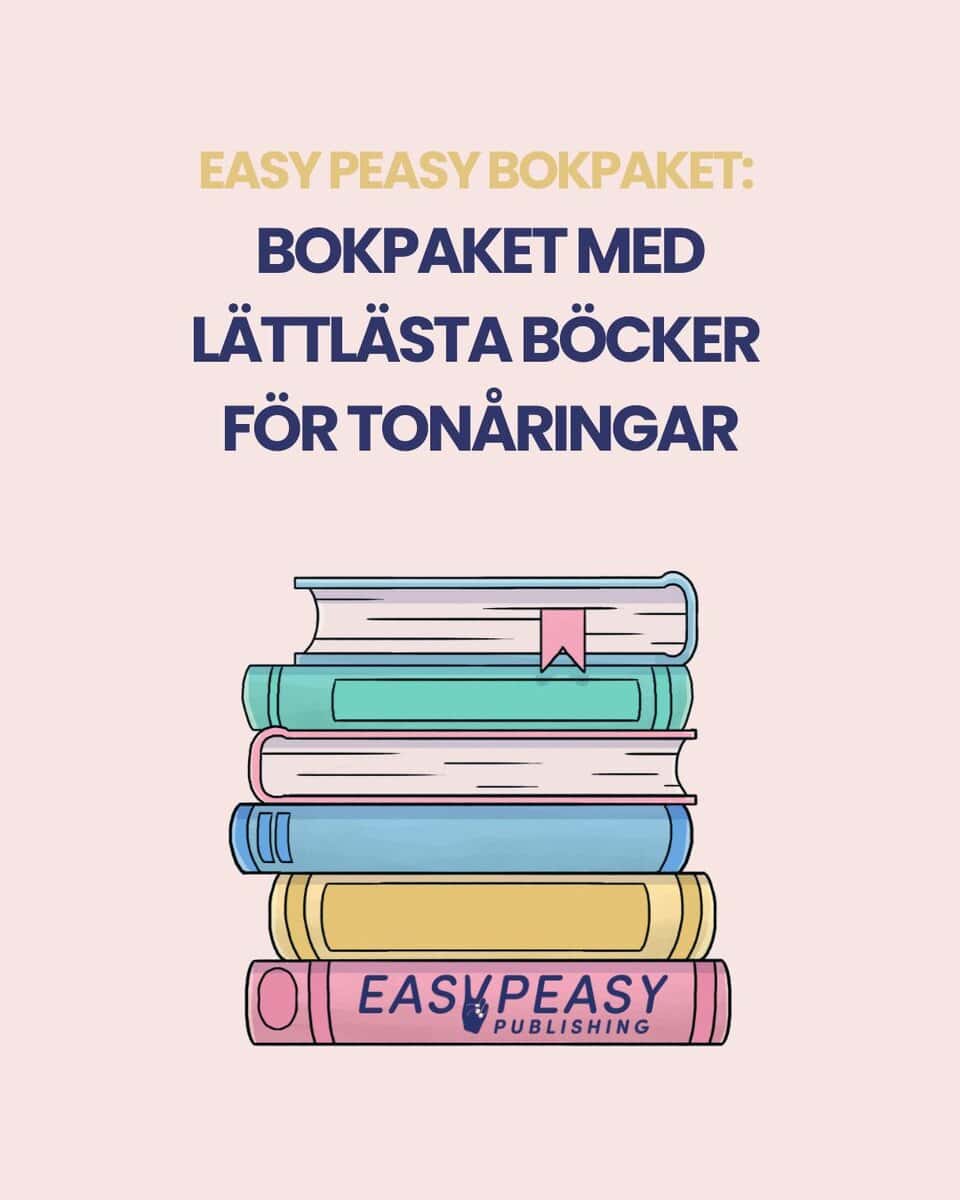 Bokpaket med lättlästa böcker för tonåringar