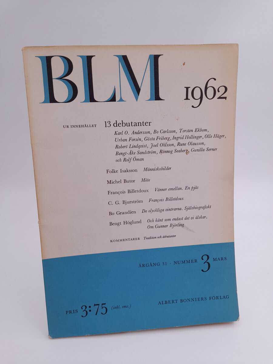 Bonniers litterära magasin : 1962/3