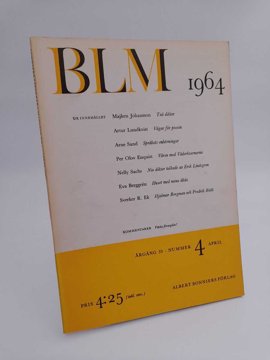 Bonniers litterära magasin : 1964/4