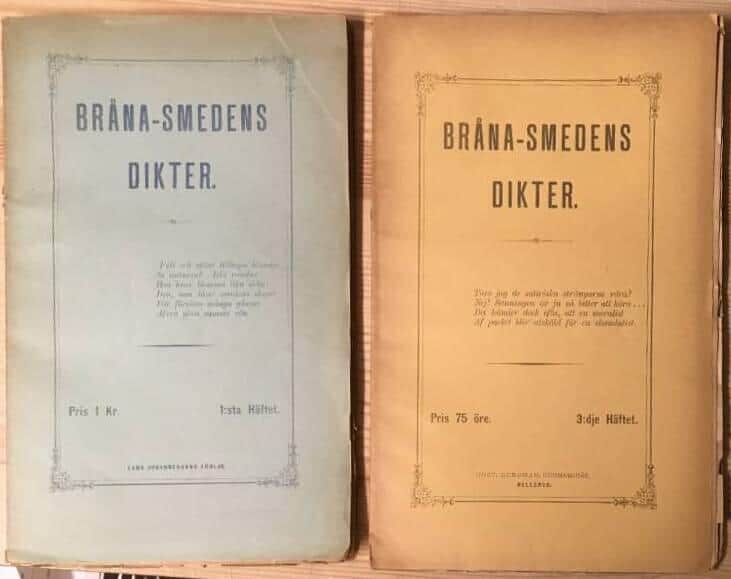 Bråna-Smedens Dikter, 1a + 3e häftet