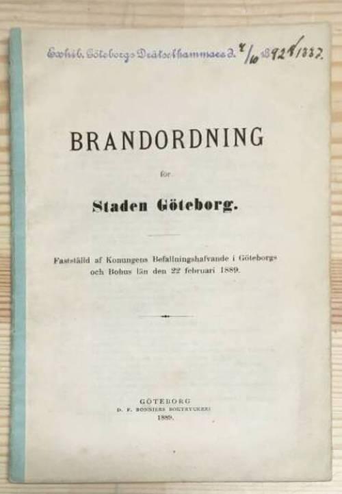 Brandordning för staden Göteborg