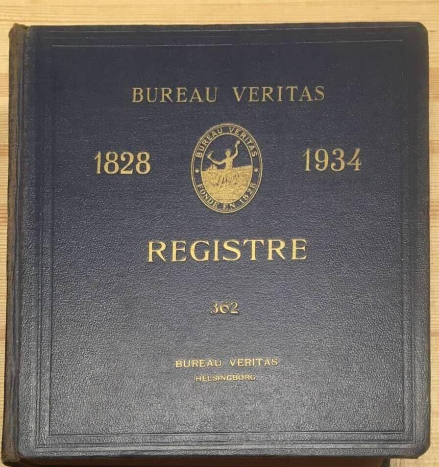 Bureau Veritas Registre International de classification de Navire 1934