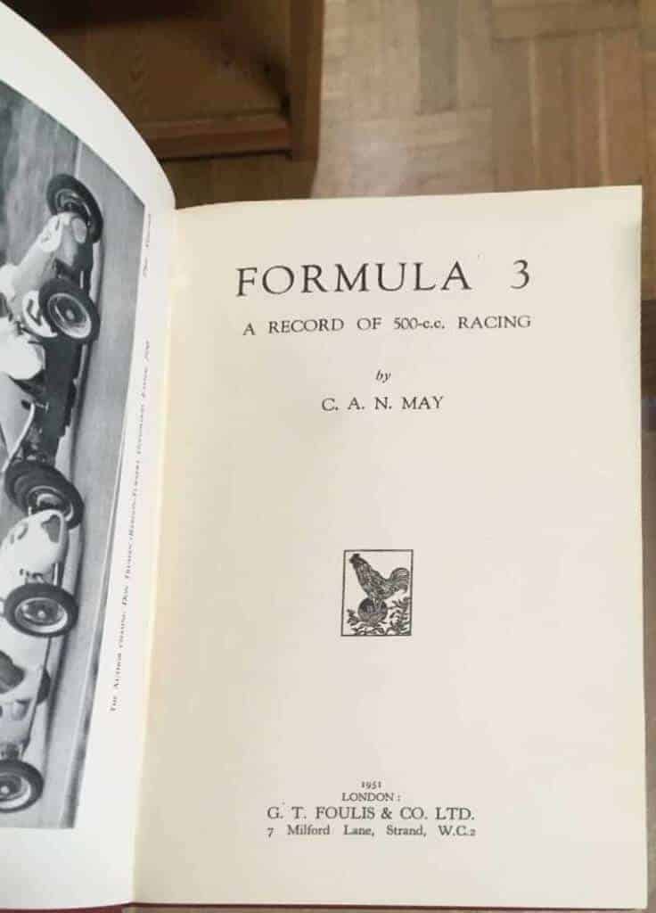 C A N May : Formula 3 - a record of 500-c.c. racing