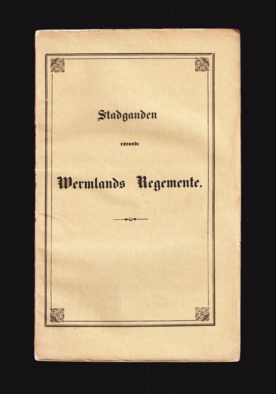 C. D. Forsberg : Stadganden rörande rotehållaren och soldaten wid indelta infanteri-regementerne