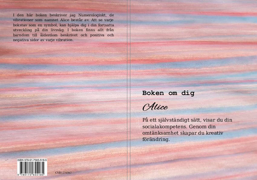 Carina Skoglund : Boken om dig Alice