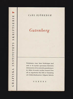 Carl Björkbom : Johann Gutenberg