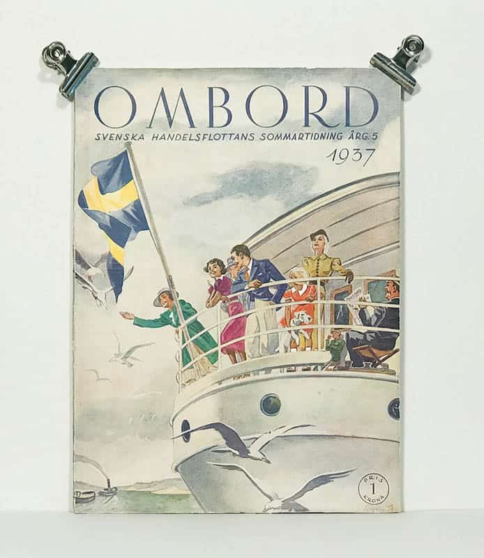 Carl Eric Olauson : Ombord