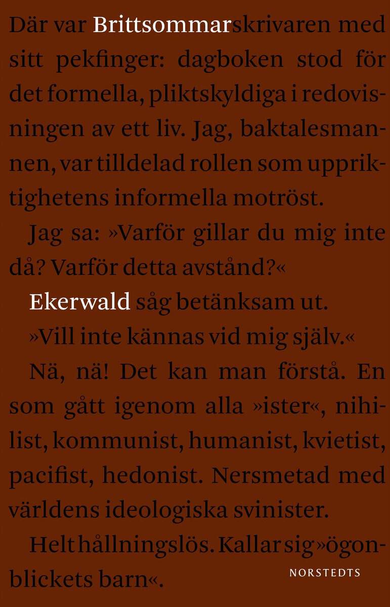 Carl-Göran Ekerwald : Brittsommar