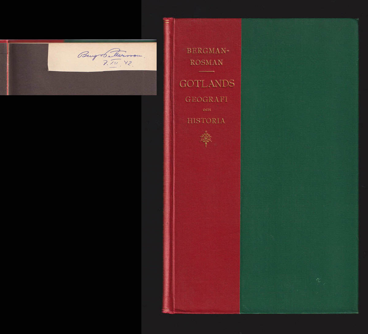 Carl Johan Bergman : Gotlands geografi och historia