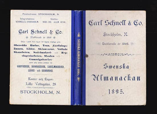 Carl Johan Schnell : Svenska almanackan