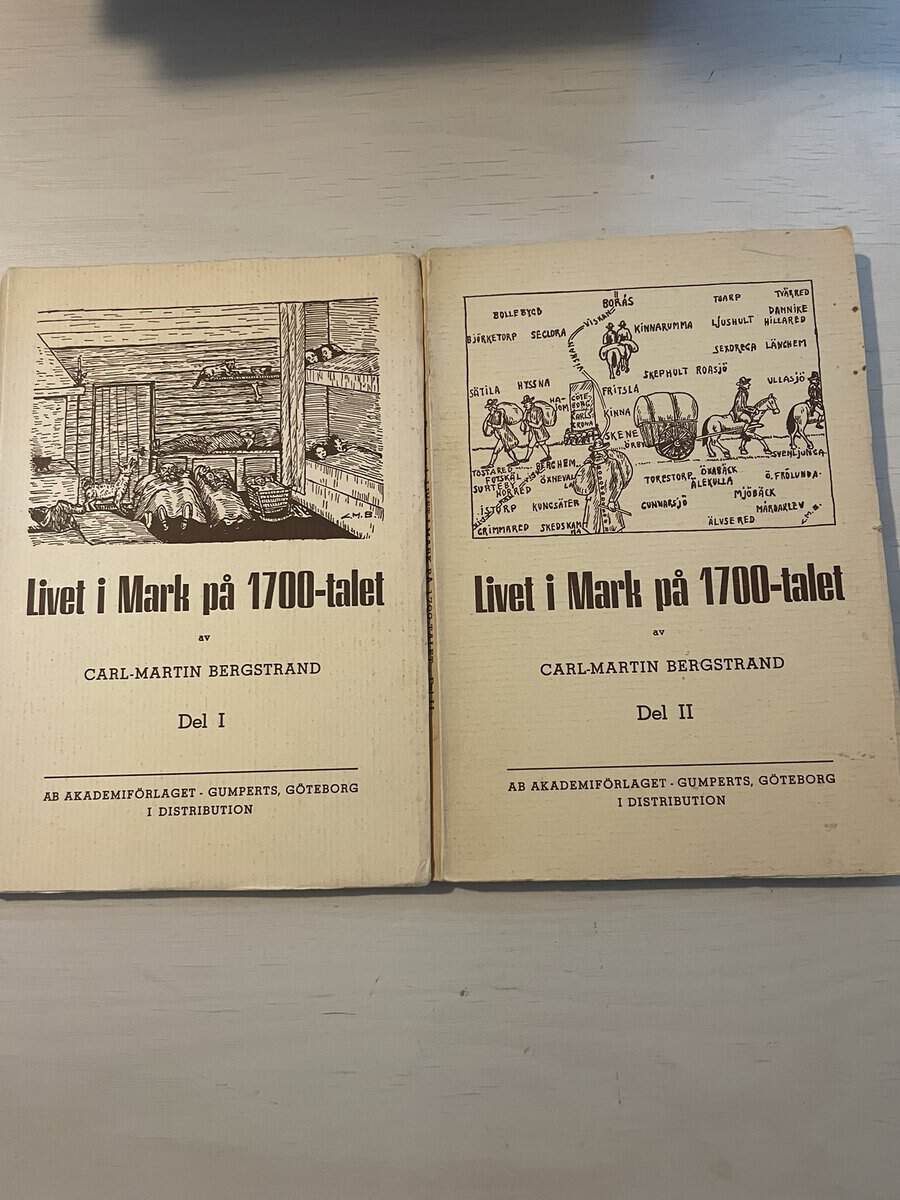 Carl-Martin Bergstrand : Livet i Mark på 1700-talet - del I-II (1-2)