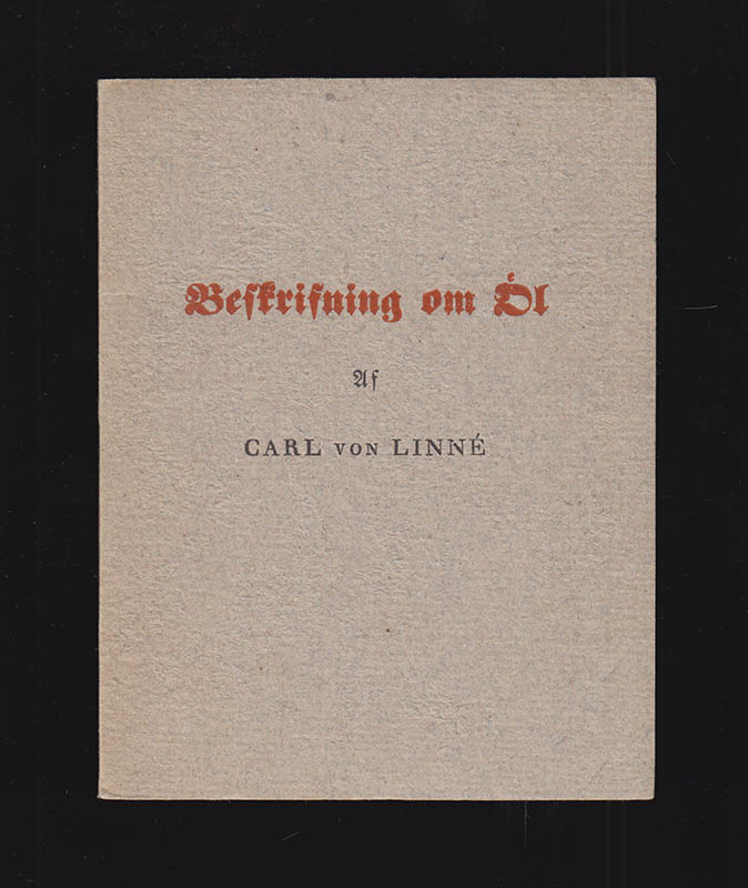 Carl von Linné : Beskrifning om öl