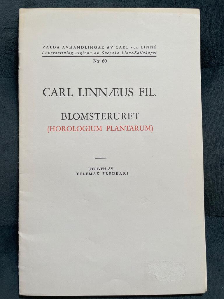Carl von Linné : Blomsteruret