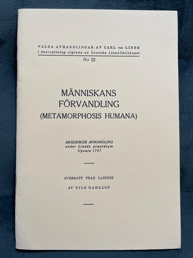 Carl von Linné : Människans förvandling