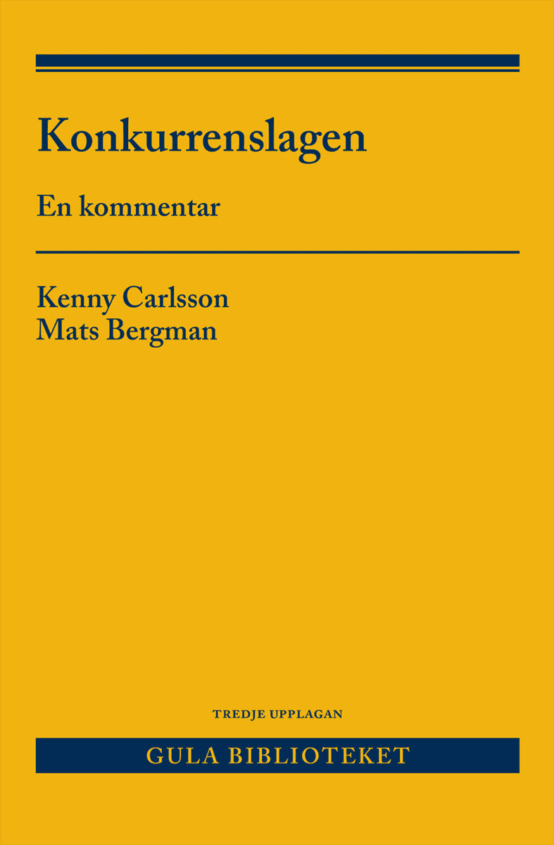 Carlsson, Kenny ; Bergman, Mats : Konkurrenslagen