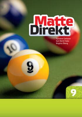 Carlsson, Synnöve ; Hake, Karl Bertil ; Öberg, Birgitta : Matte Direkt 9
