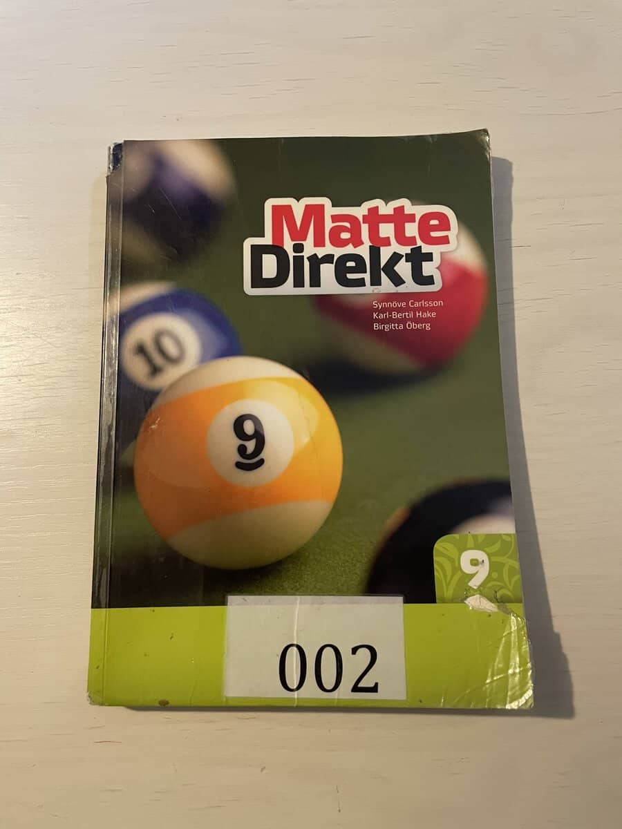 Carlsson, Synnöve, Hake, Karl-Bertil, Öberg, Birgitta : Matte direkt 9
