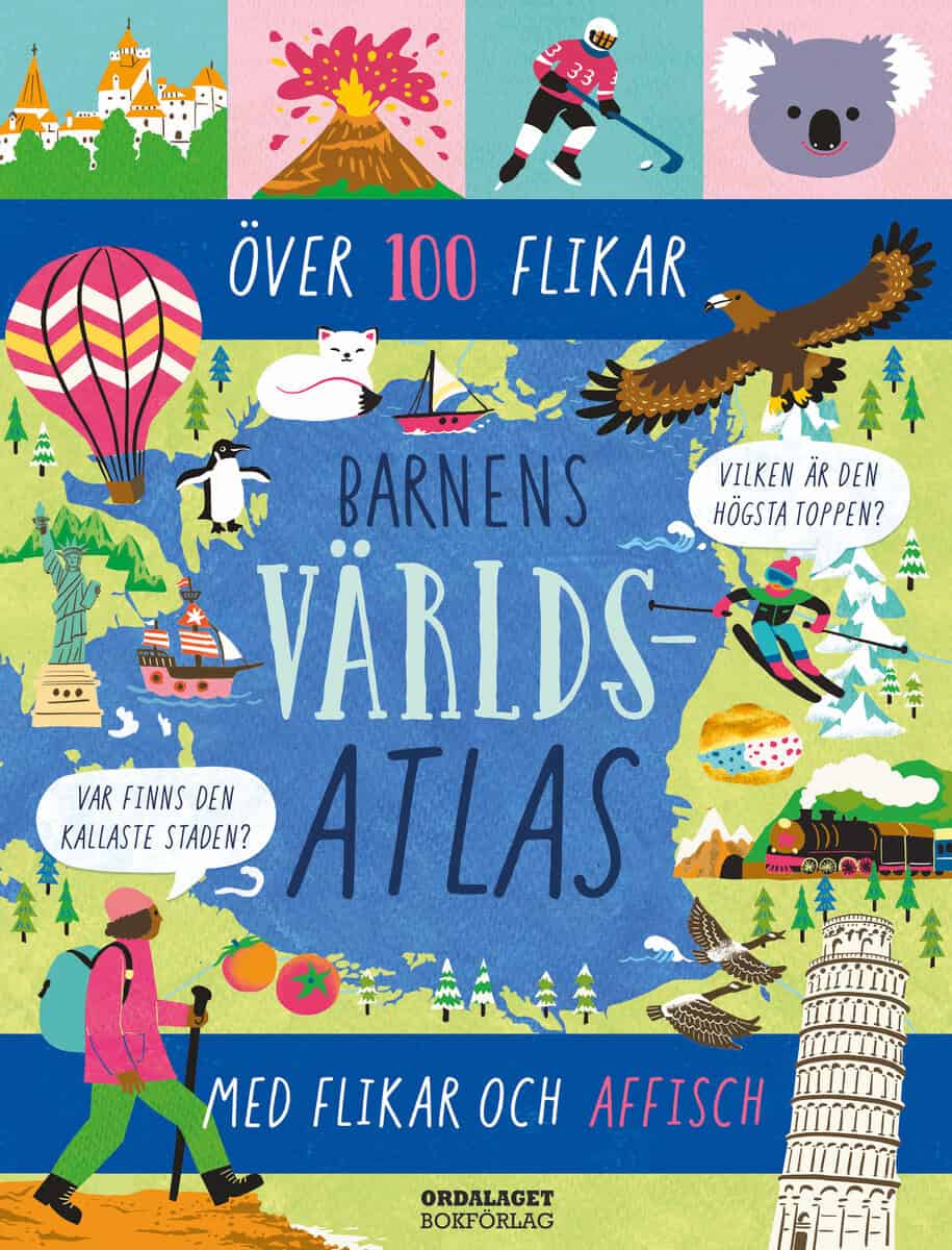 Catherine Jones : Barnens världsatlas med flikar och affisch