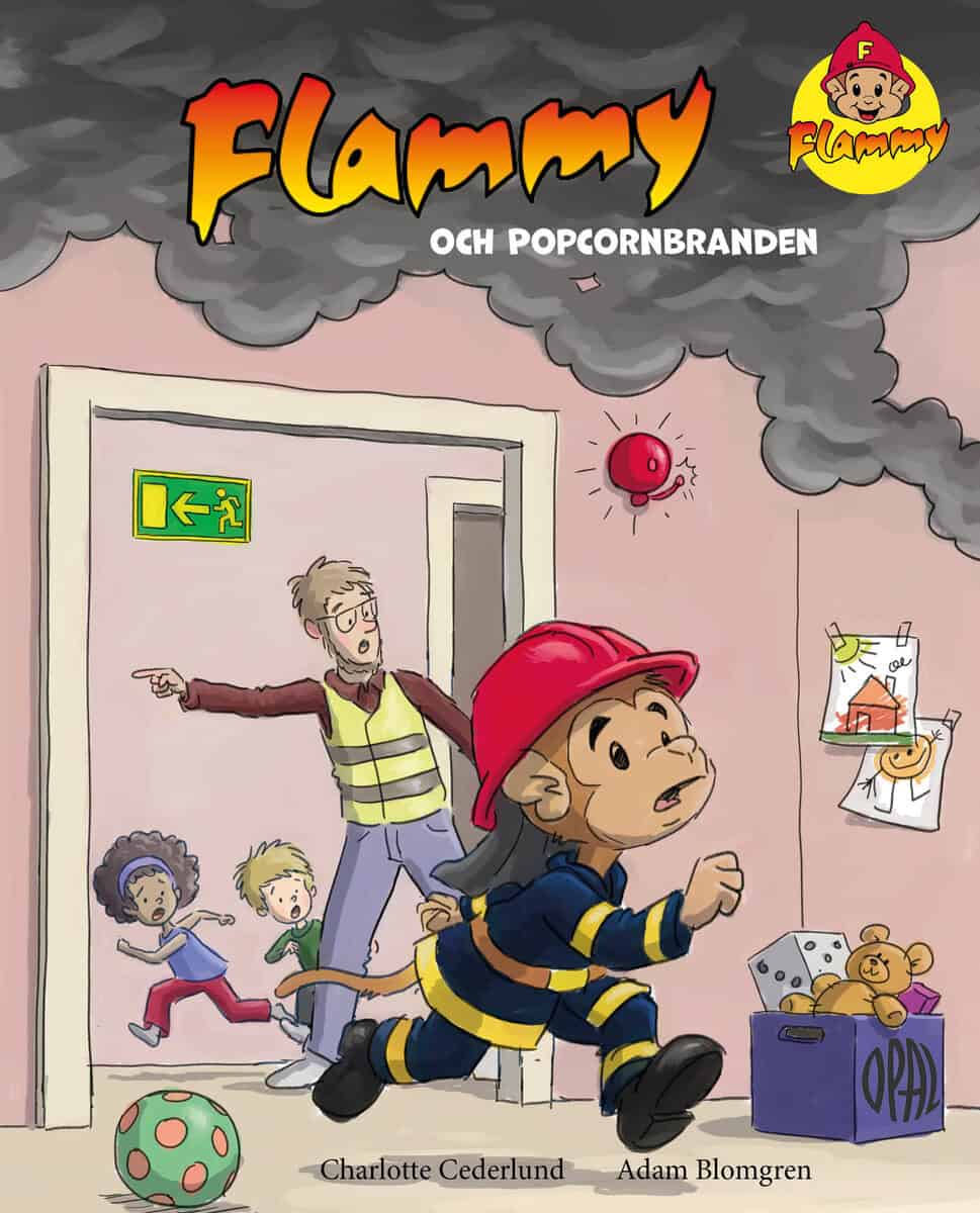 Cederlund, Charlotte ; Blomgren, Adam : Flammy och popcornbranden