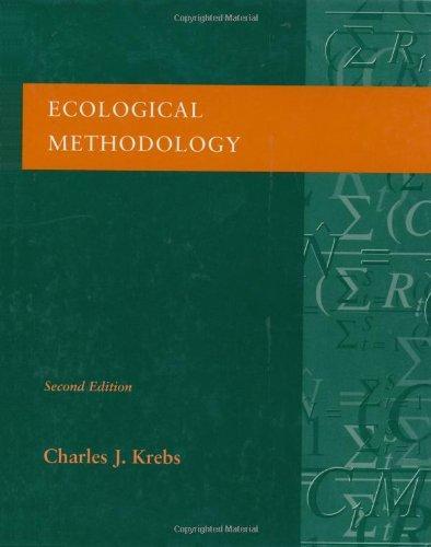 Charles J. Krebs : ECOLOGICAL METHODOLOGY - Second edition