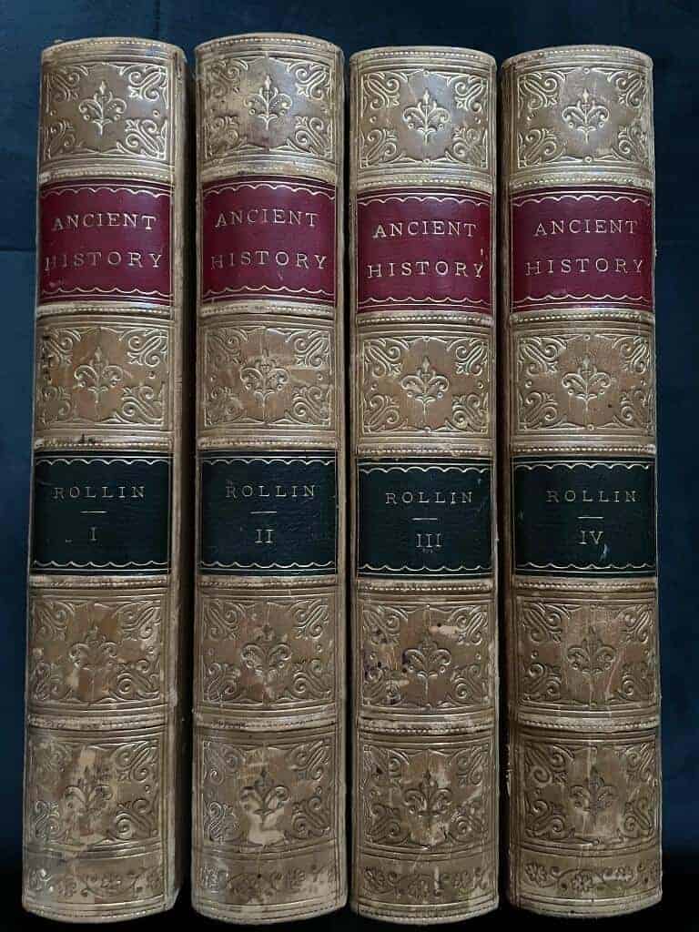 Charles Rollin : The Ancient History of the Egyptians, Charthaginians, Assyrians, Babylonians, Medes and Persians, Macedonians and Grecians I-IV.