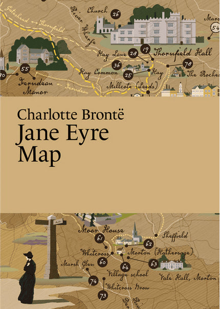 Charlotte Brontë : Jane Eyre Map