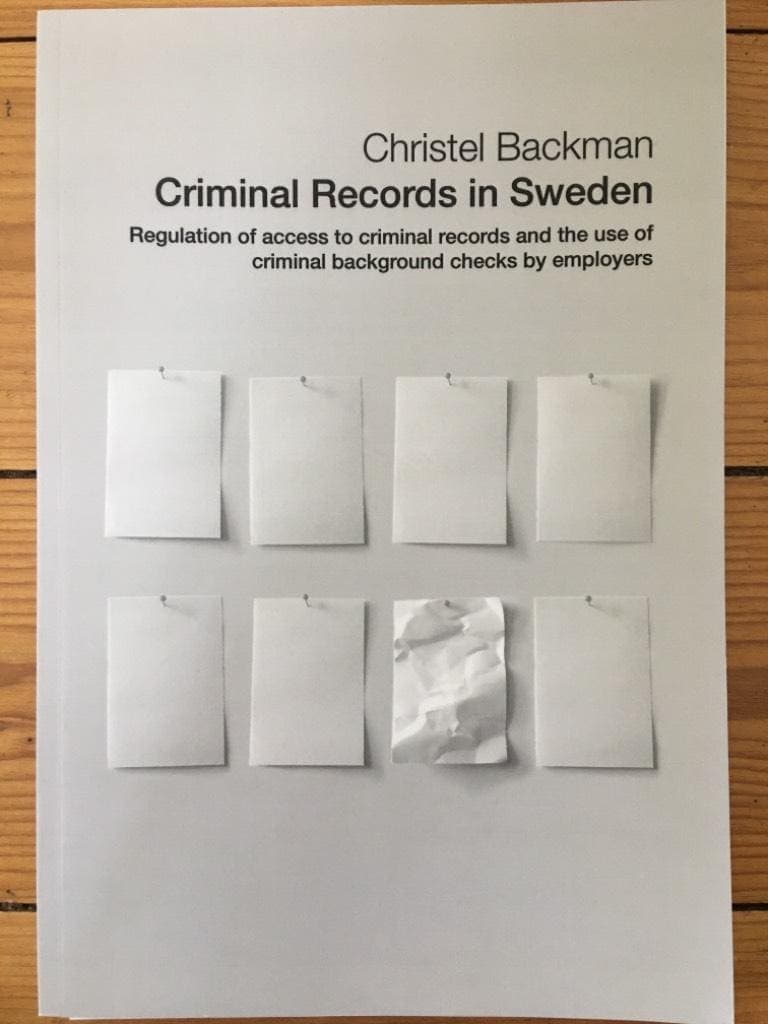 Christel Backman : Criminal records in Sweden