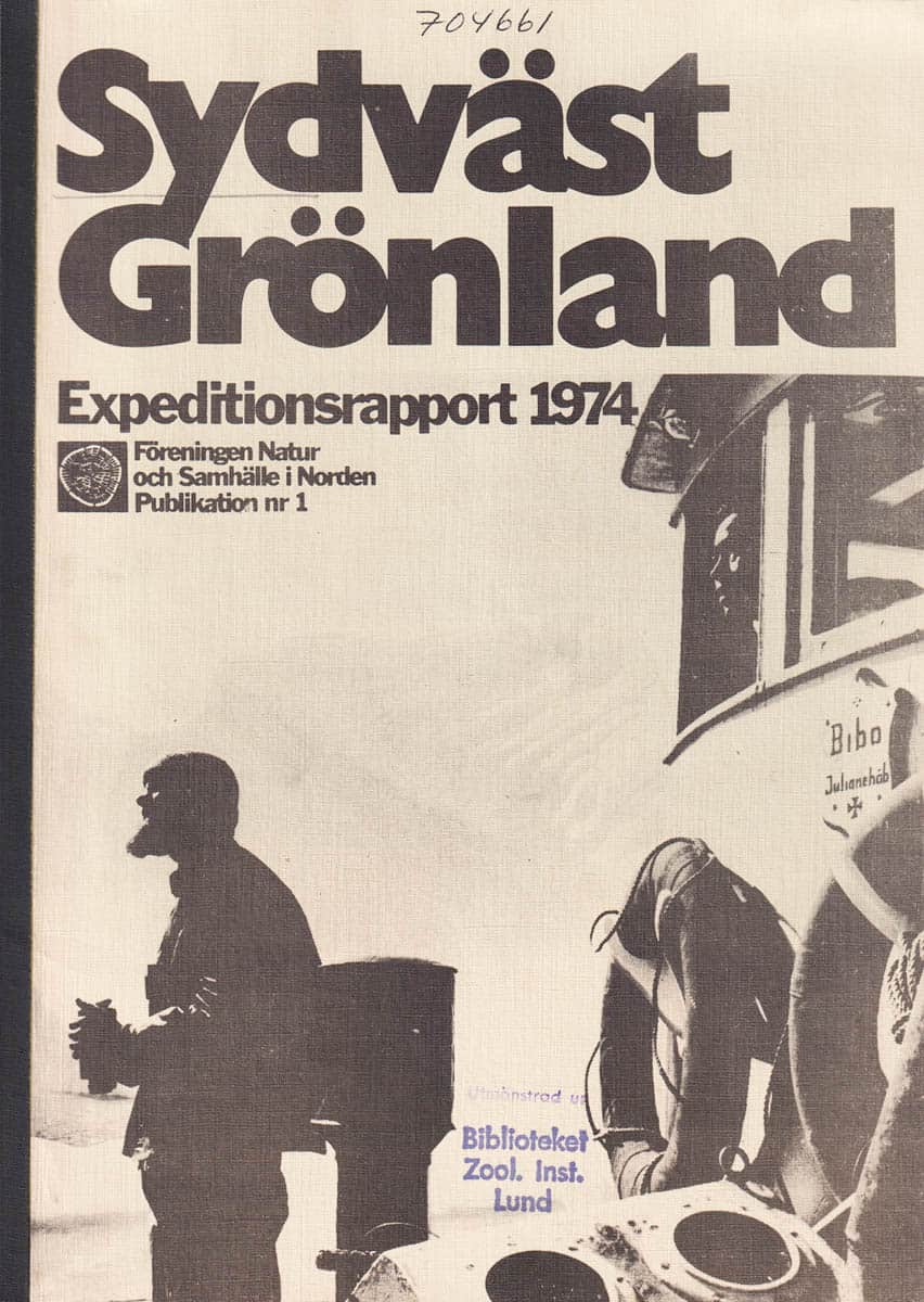 Christer Westerdahl : Sydvästgrönland. Expeditionsrapport 1974