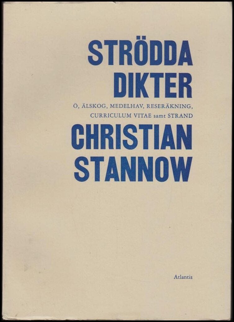 Christian Stannow : Strödda dikter