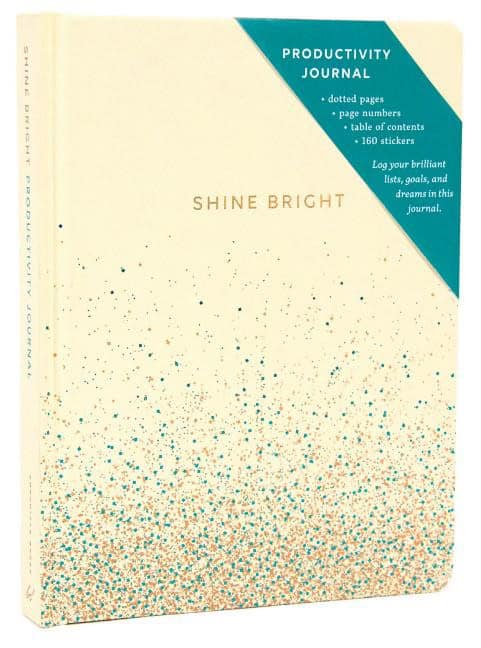 Chronicle Books : Shine Bright Productivity Journal, Cream