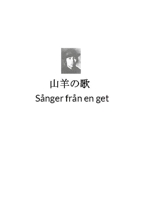 Chūya Nakahara : Sånger från en get