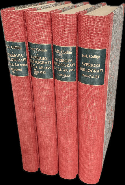 Collijn Isak. : Sveriges bibliografi intill år 1600 + Sveriges bibliografi 1600-talet.