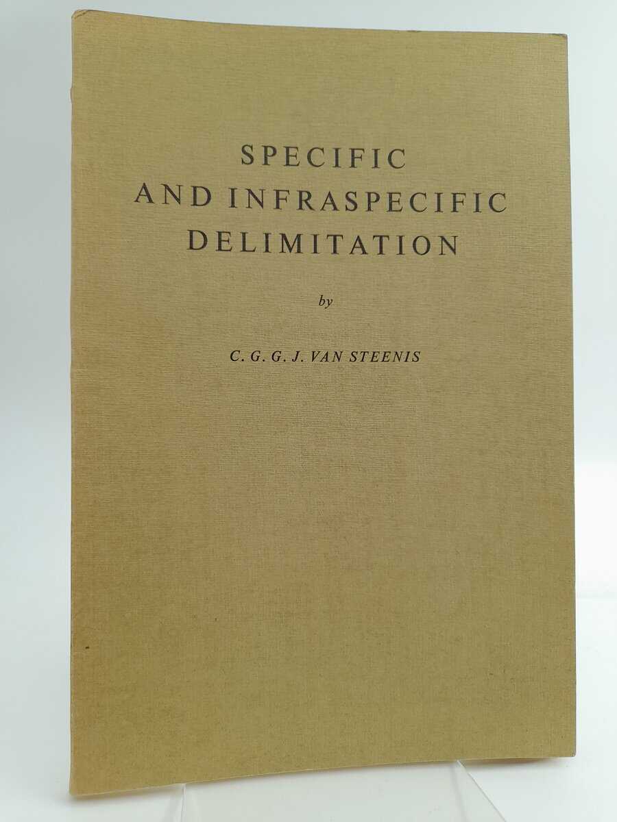 Cornelis Gijsbert Gerrit Jan van Steenis : Specific and Infraspecific delimitation