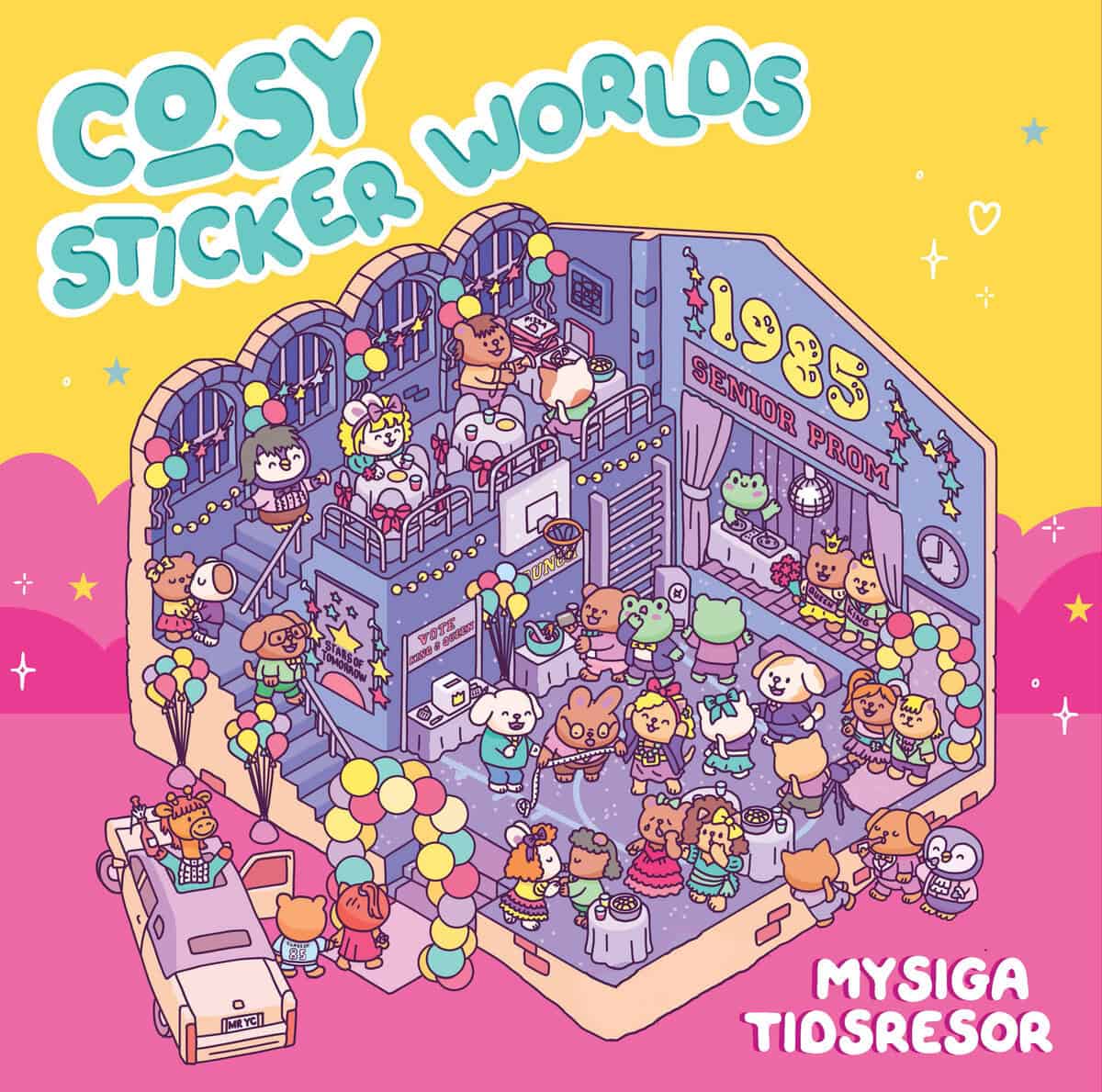Cosy sticker worlds