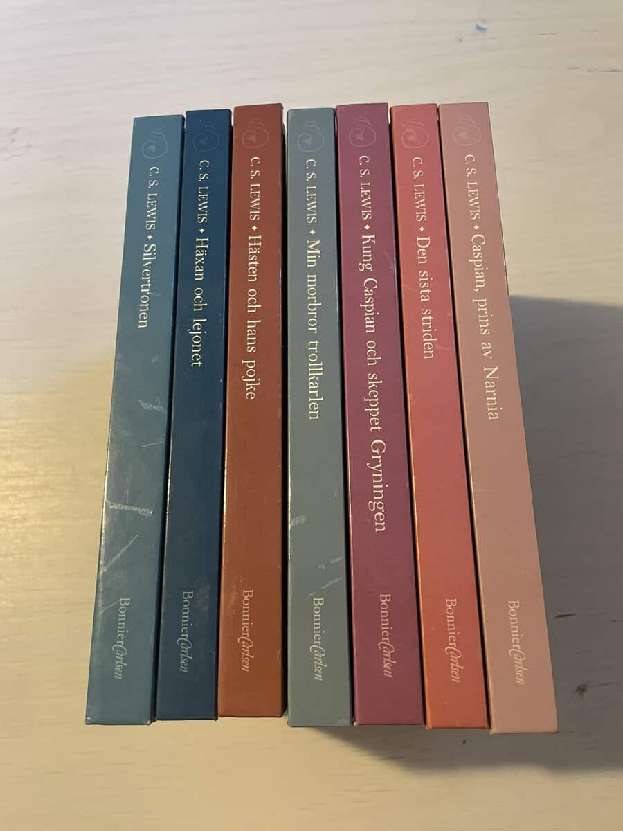 C.S. Lewis : Berättelsen om Narnia 1-7 - Hela serien - Min morbror trollkarlen - Häxan och lejonet - Hästen och hans pojke - Caspian, Prins av Narnia - Silvertronen - Kung Caspian och skeppet Gryningen - Den sista striden