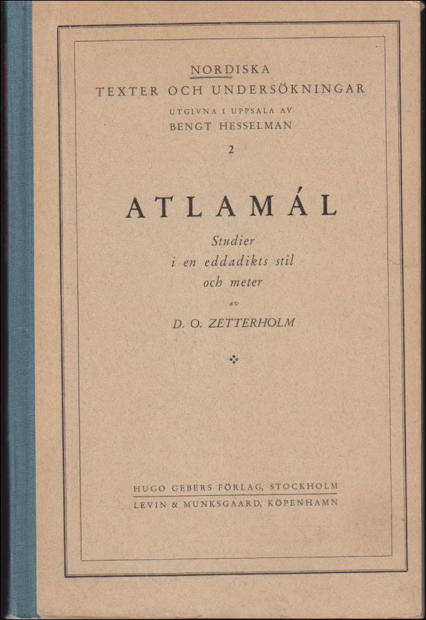 D. O. Zetterholm : Atlamál