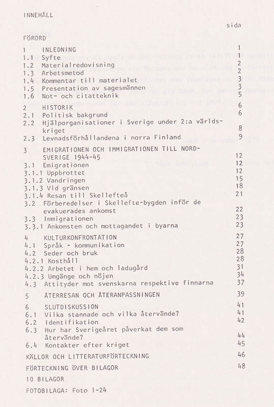 Dahlstedt, Tone ; Holmgren, Barbro : Nordfinska evakueringen till Skelleftebygden 1944-1945