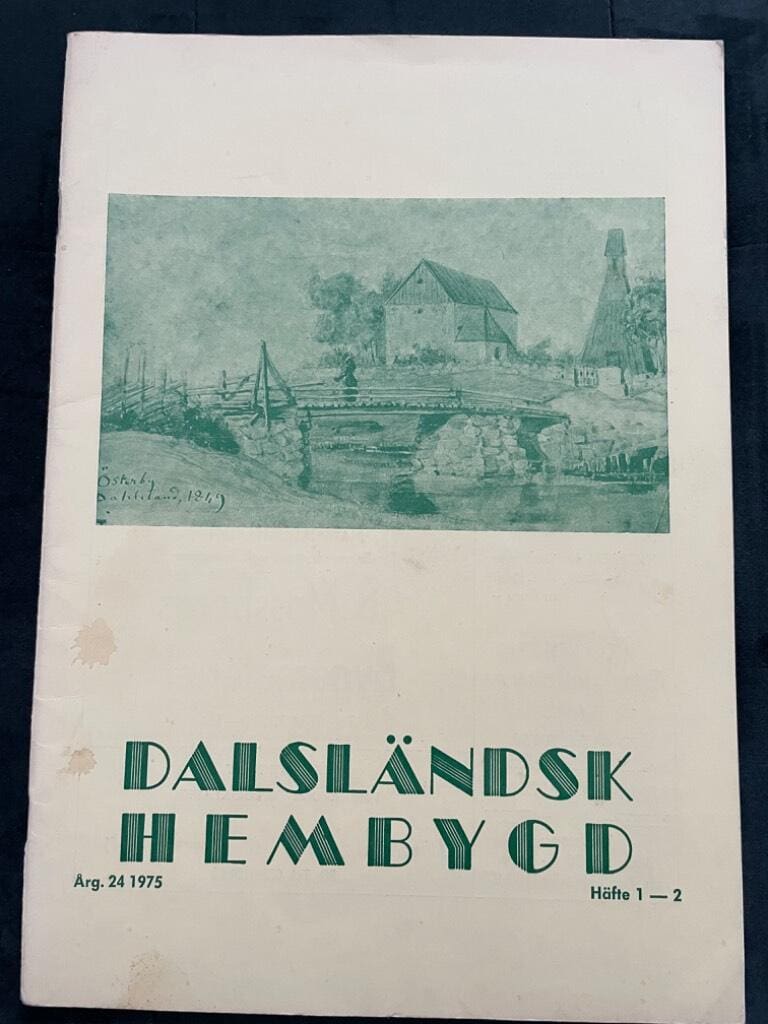 Dalsländsk Hembygd 1975 Häfte 1-2