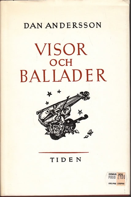 DAN. ANDERSSON : Visor och ballader