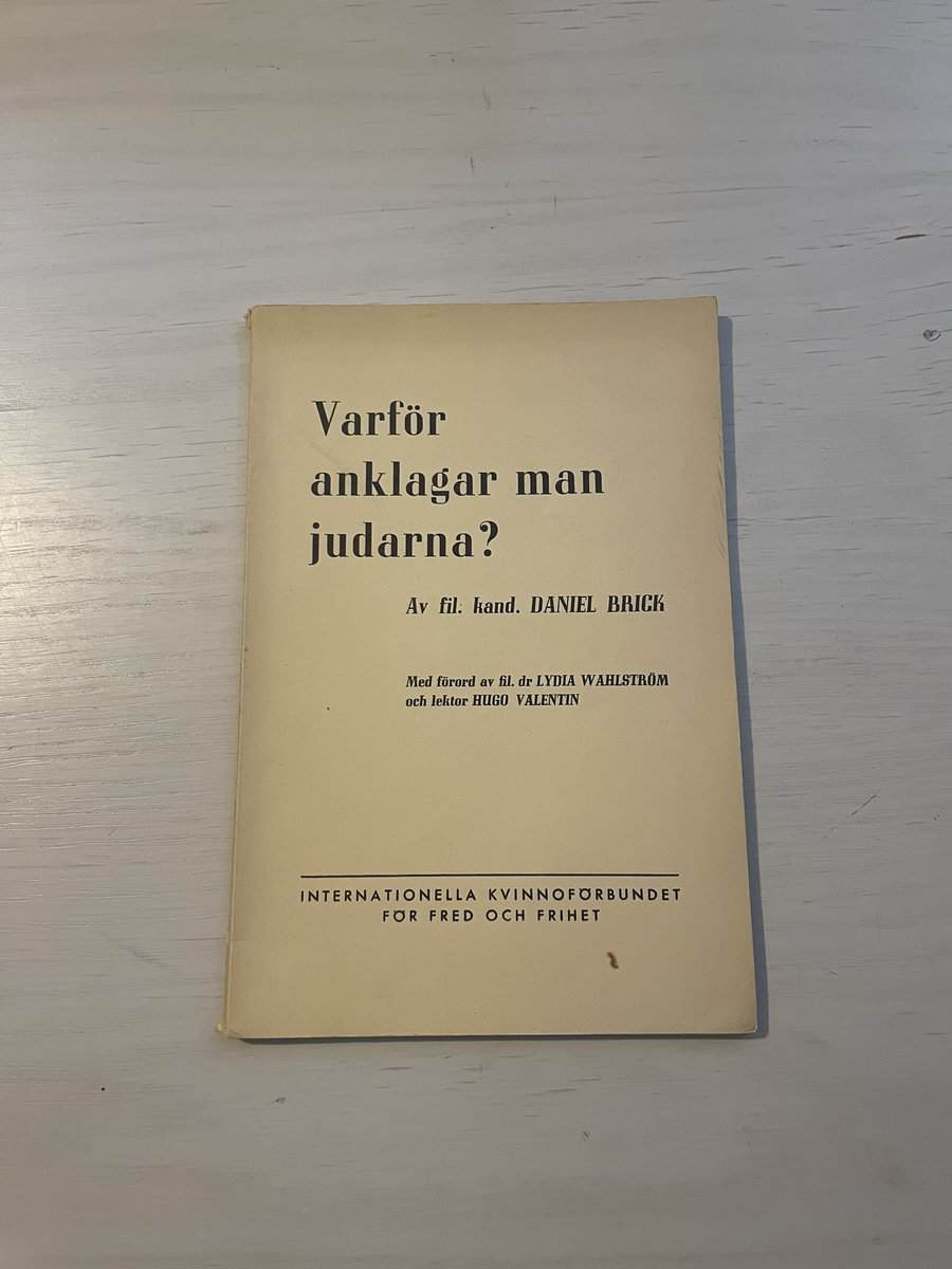 Daniel Brick : Varför anklagar man judarna?