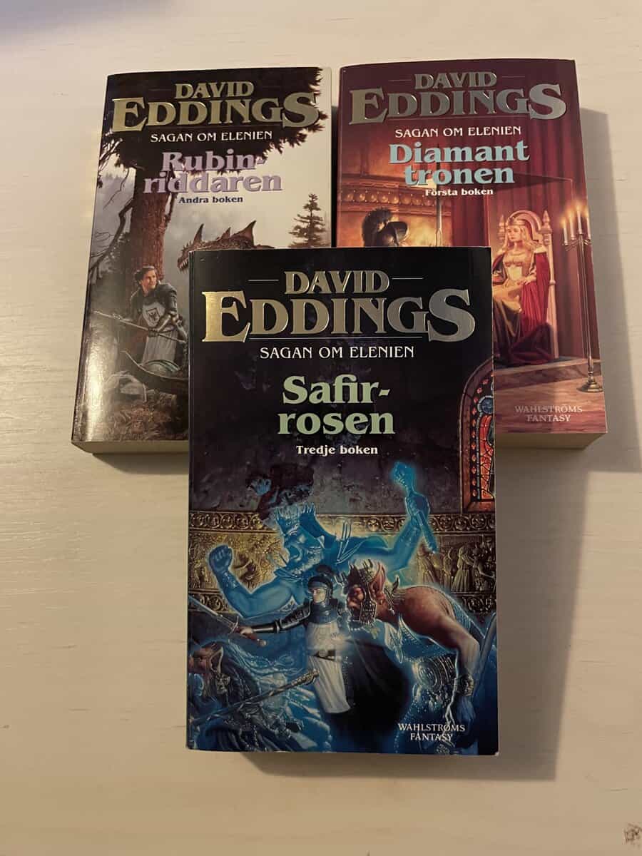 David Eddings : Sagan om Elenien 1-3 - Diamanttronen - Rubinriddaren - Safirrosen