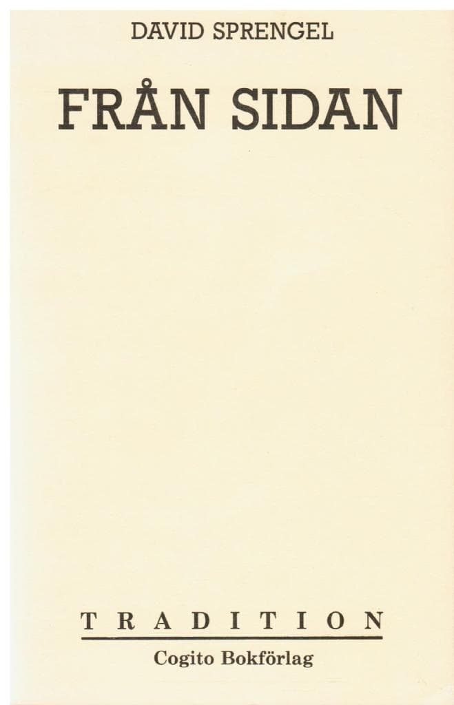 David Sprengel : Från sidan