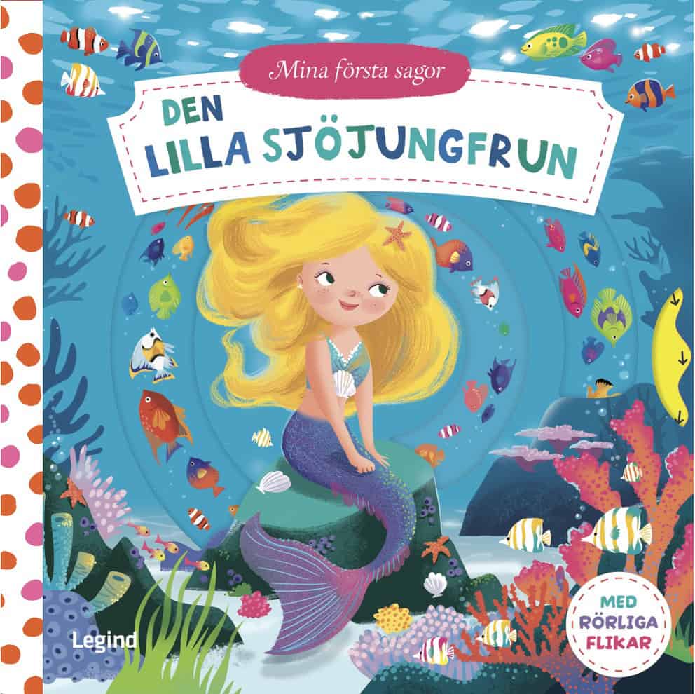 Den lilla sjöjungfrun - med rörliga flikar