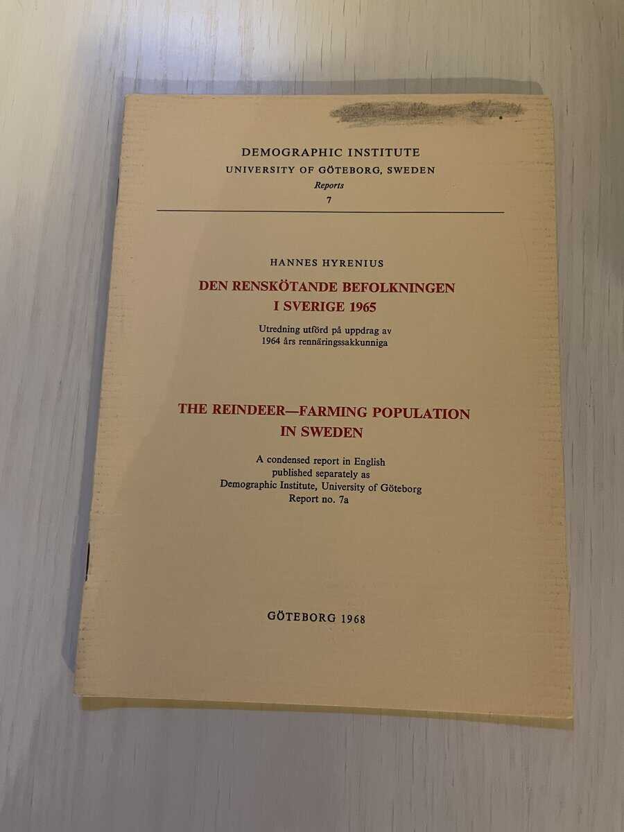 Den renskötande befolkningen i Sverige 1965