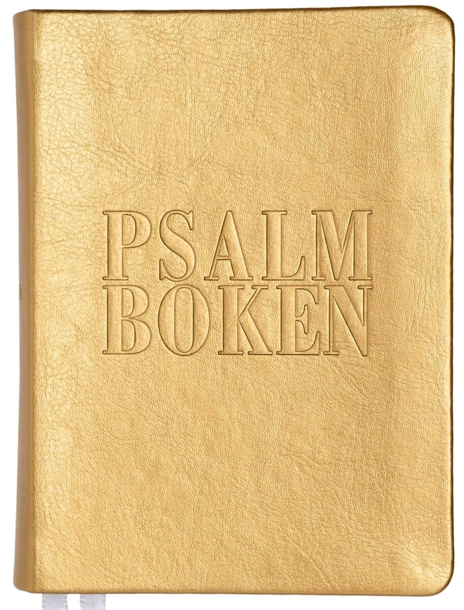 Den svenska psalmboken med tillägg (guld)